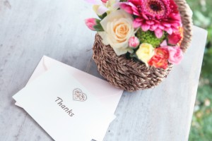 手紙と花
